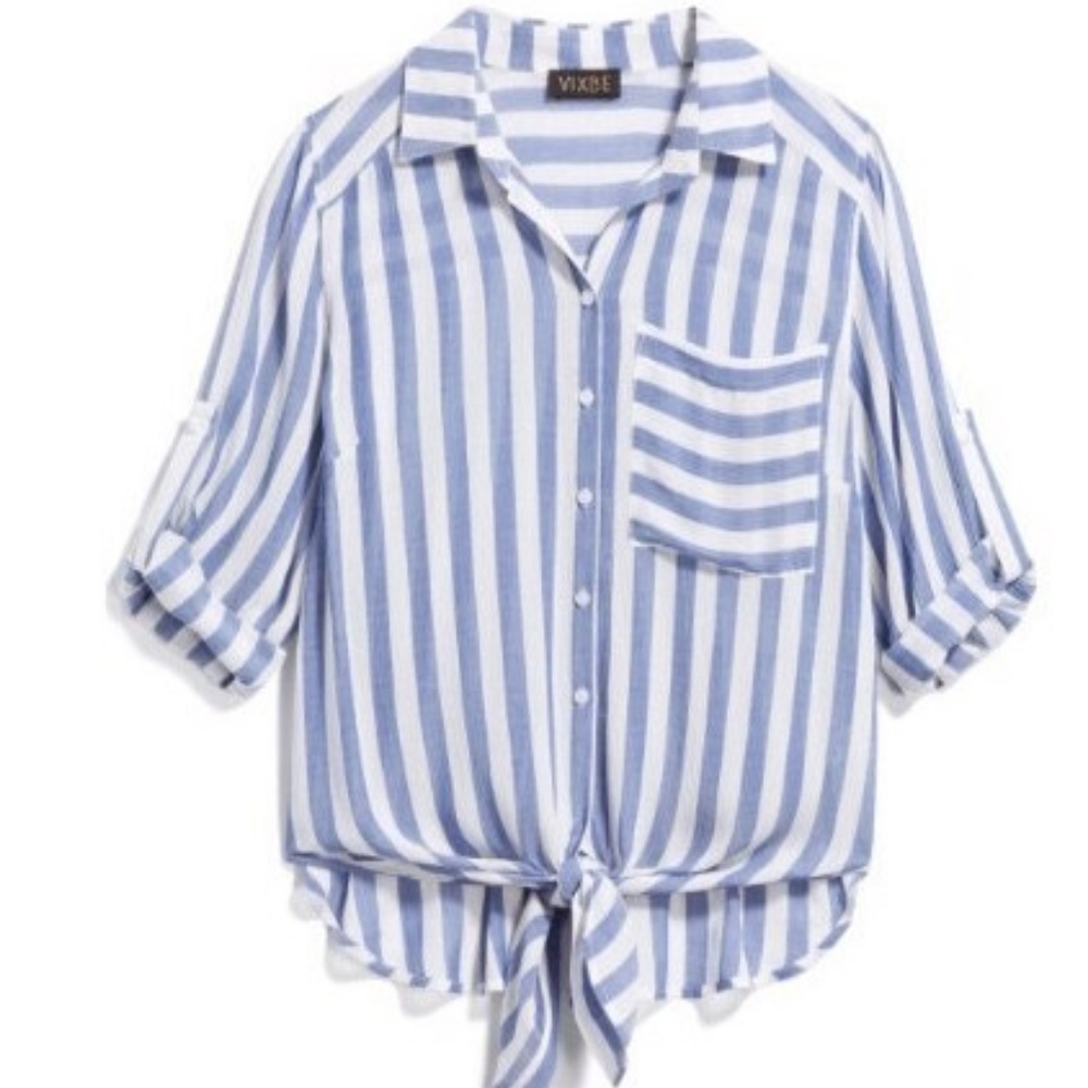 Tompkins Tie Front Top